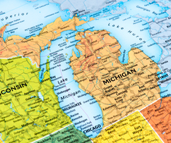 Map of Michigan